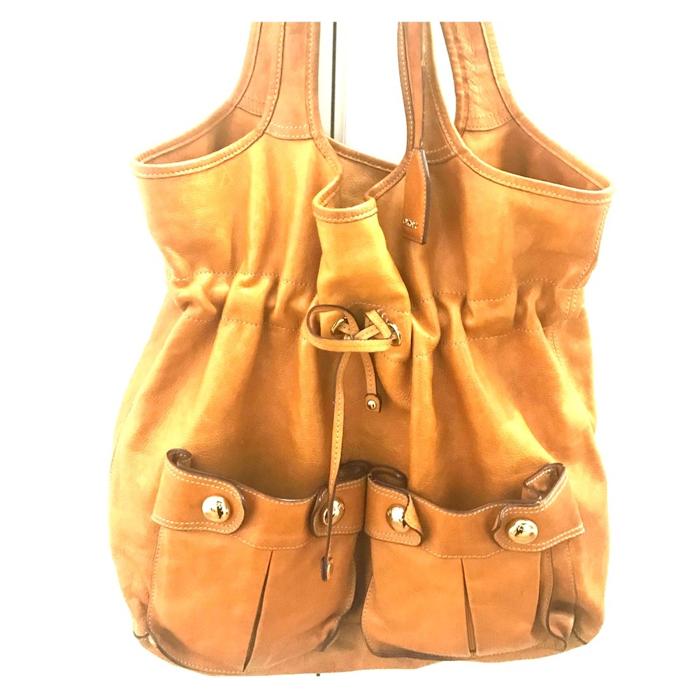 ❌SOLD❌AUTHENTIC DKNYC leather shoulder bag